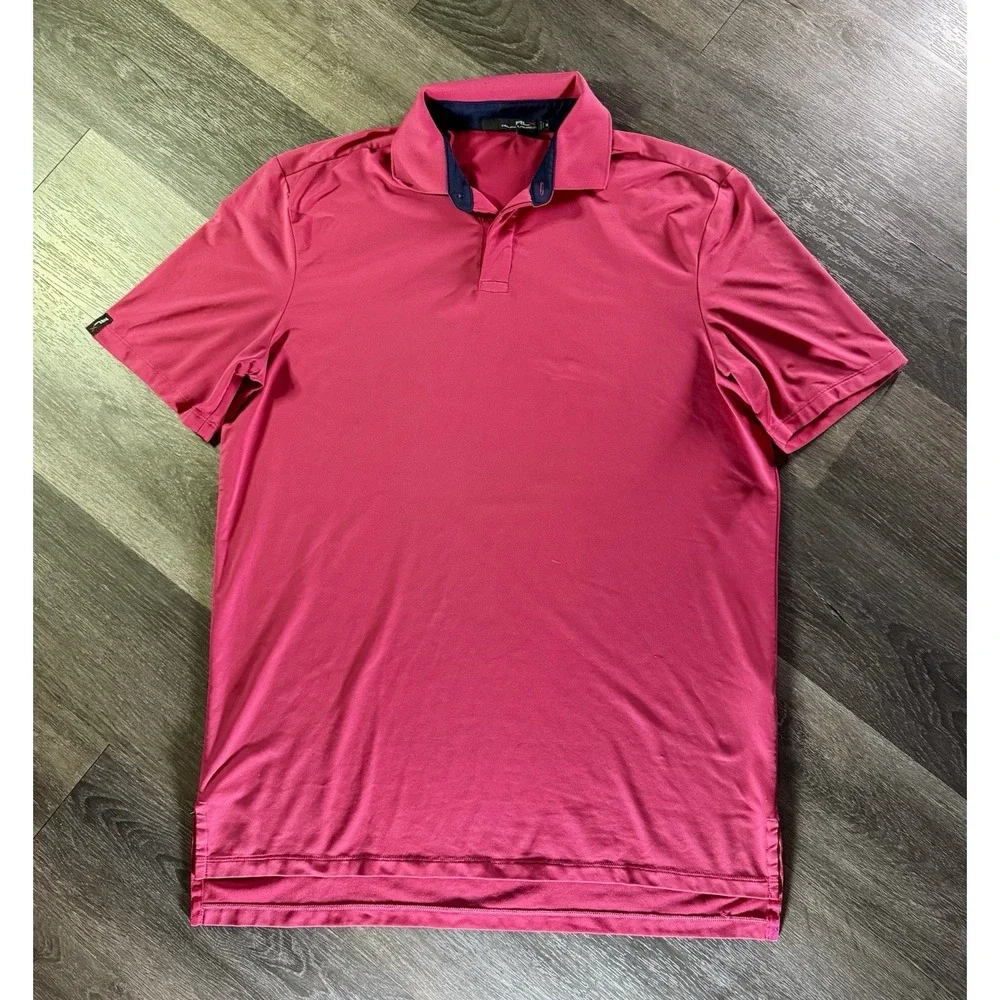 RLX Ralph Lauren Red Performance Polo Shirt‎ - Size M